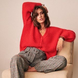 Sezane ‘Achille’ Jumper in Red